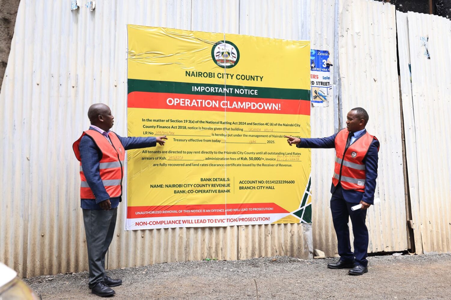 City Hall launches clampdown: 4 buildings seized in CBD, 20 set for tomorrow, hundreds targeted
