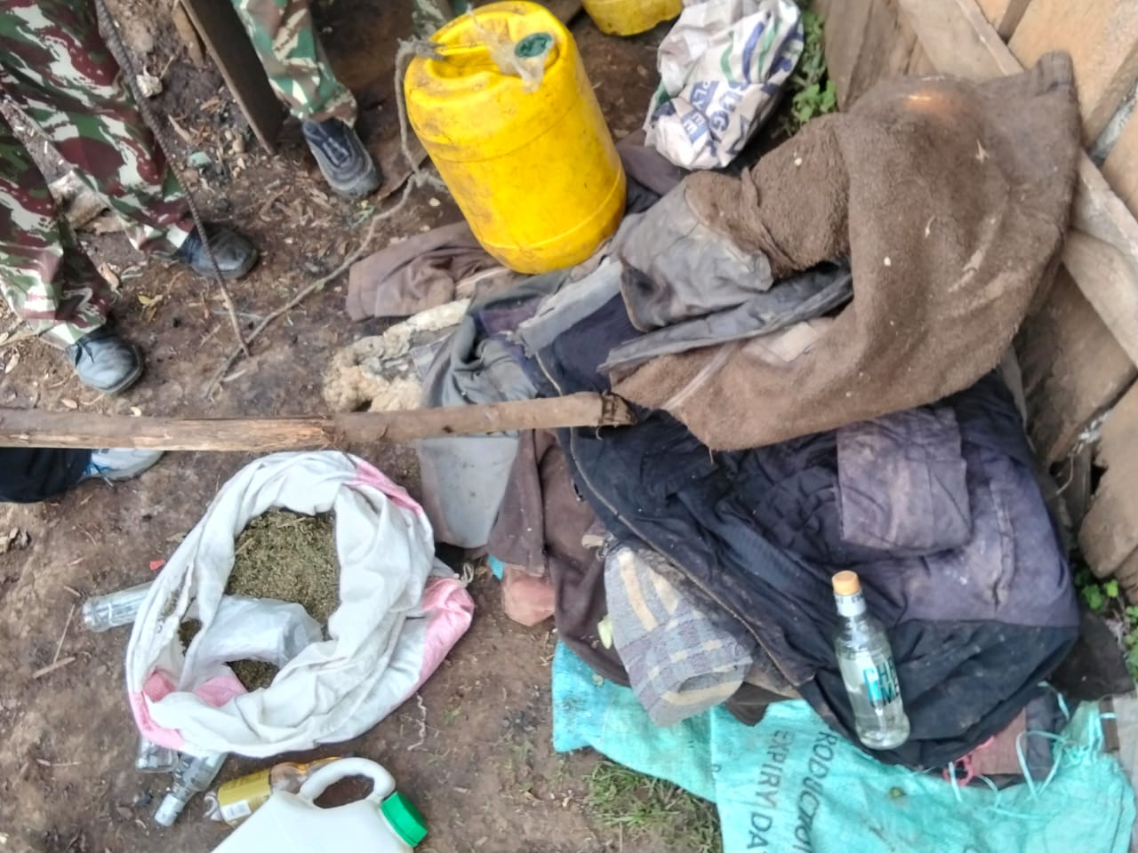 5,000 litres of kangara, 60 litres of busaa destroyed as NACADA officers raid drug dens in Narok