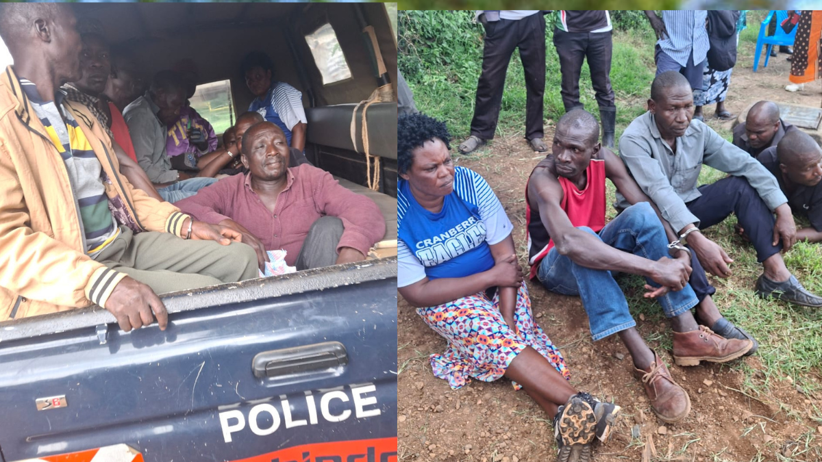 Six suspects arrested for stealing and slaughtering 2 cows in Nyakach