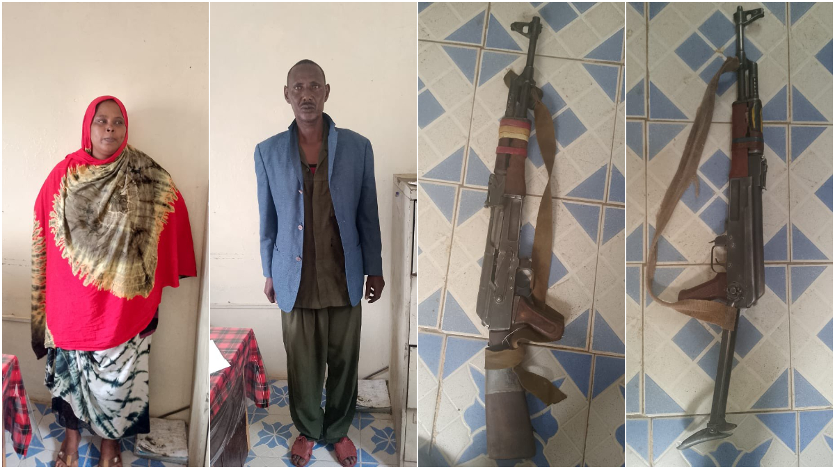 Two arrested with two AK47 rifles, 5 bullets and 34kg bhang in Moyale