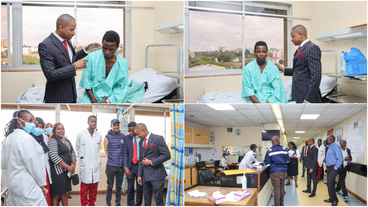 “9 discharged, 7 still hospitalised and 2 in critical condition” – Babu Owino visits injured protestors at KNH