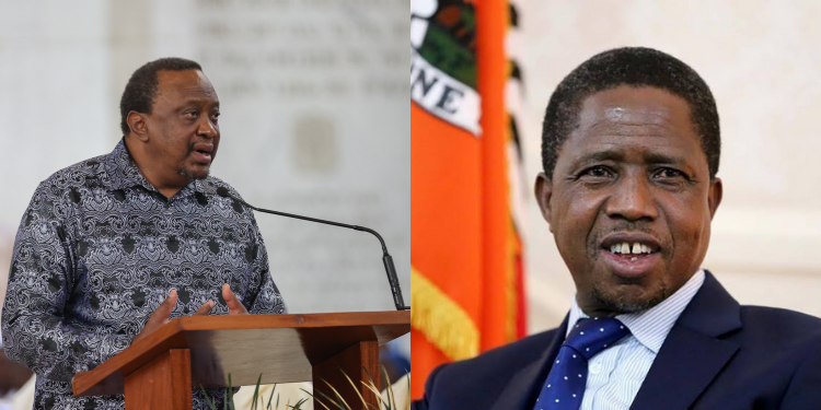 Uhuru Kenyatta mourns “dear friend and brother” Edgar Lungu