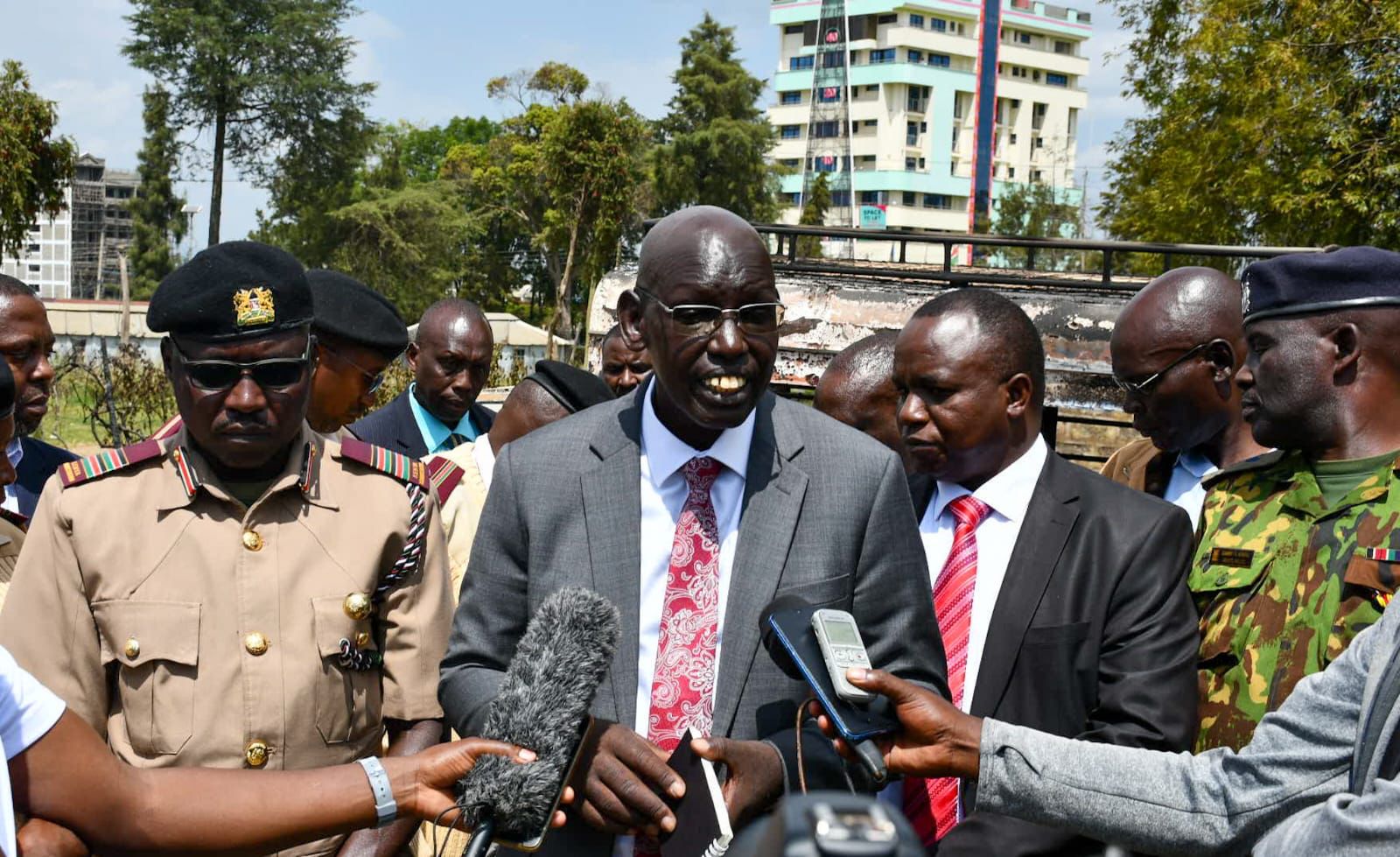 PS Kipsang condemns destruction of gov’t facilities as over 1,000 IDs, two biometric kits are destroyed in Ol Kalou