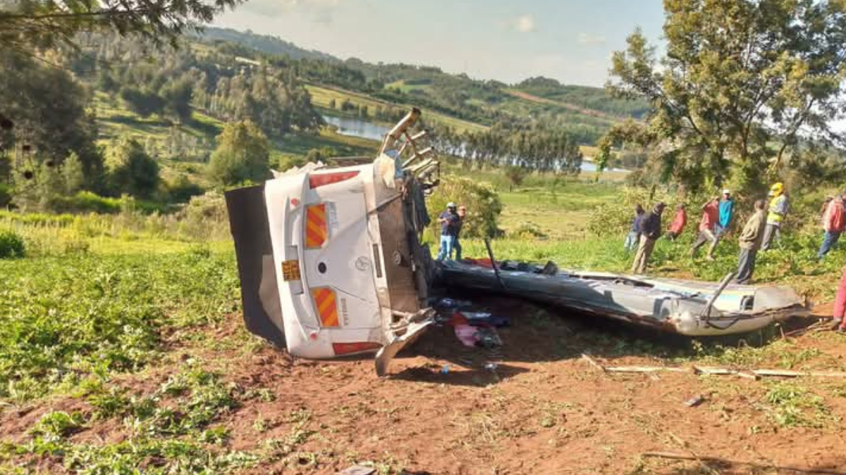 Five tourists confirmed dead after bus accident in Nyandarua