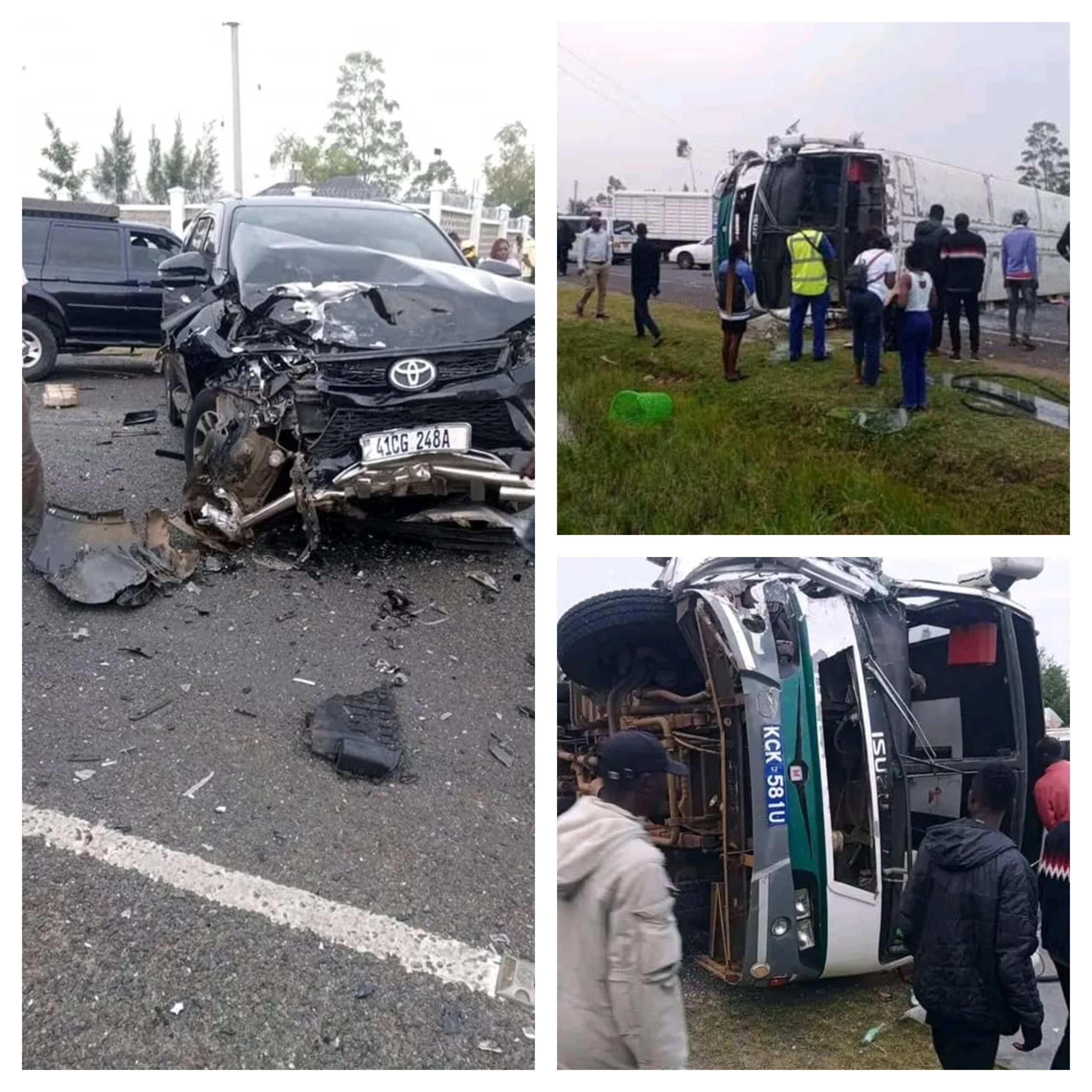 Moi University issues update after bus ferrying 50 students collided with Toyota Noah