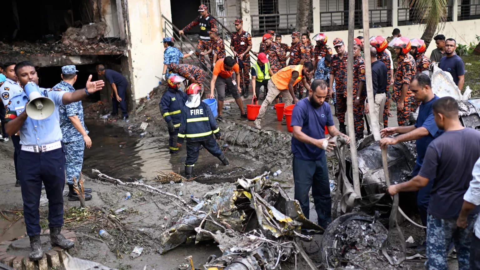 27 dead, 170 injured after Air Force jet crashes into a school in Bangladesh
