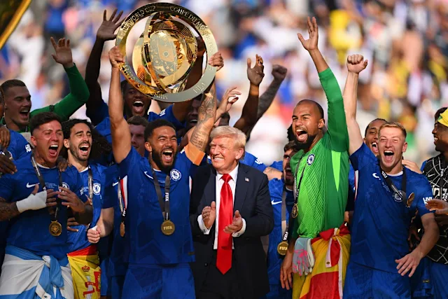 Trump’s trophy twist: Chelsea lifted ‘Fake’ club World Cup trophy ,Trump alledges