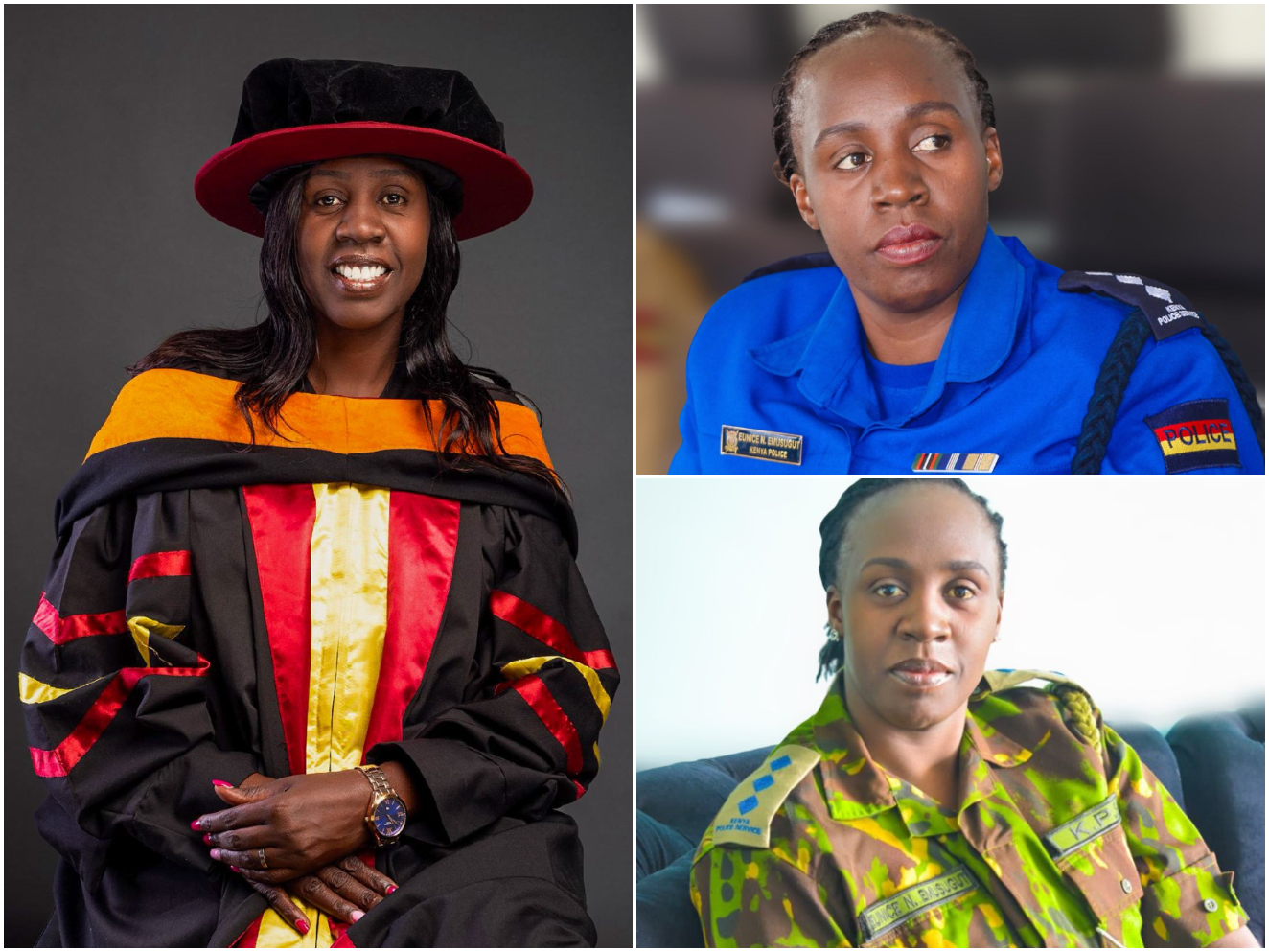 Dr Eunice Emusugut: Meet police officer who’s a part-time lecturer; she has a degree, a masters, advanced diploma and a PhD in Counselling Psychology