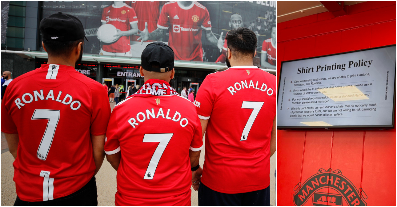 Manchester United fans fume as club restricts printing of Cristiano Ronaldo’s names on new kits