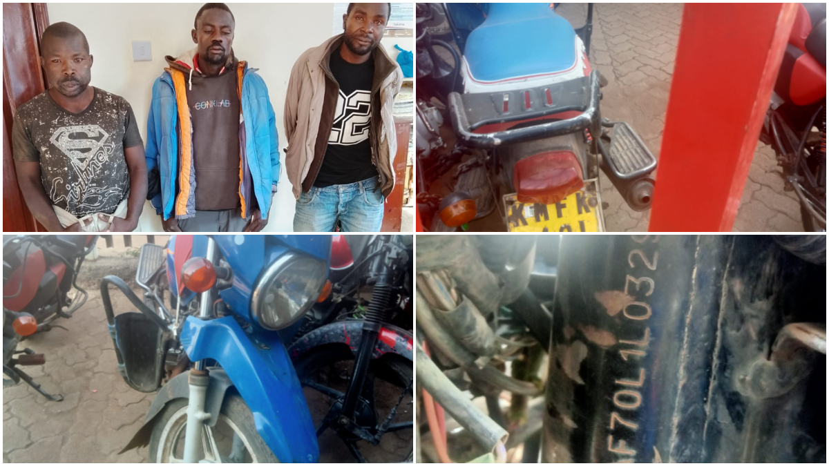 Drama as armed robbers storm Kisumu funeral midway; three gangsters arrested, getaway motorcycle recovered