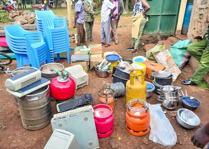 Police recover stolen goods in Kisumu