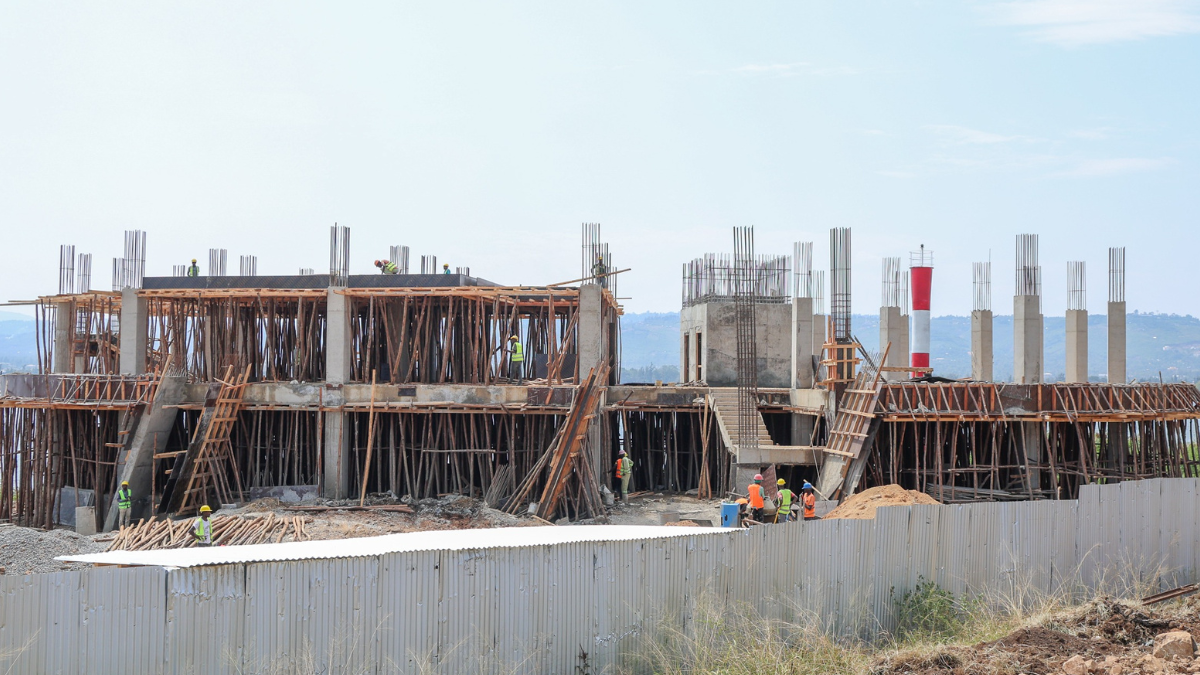 Ongoing construction of the Kisumu Maritime Rescue and Coordination Centre.