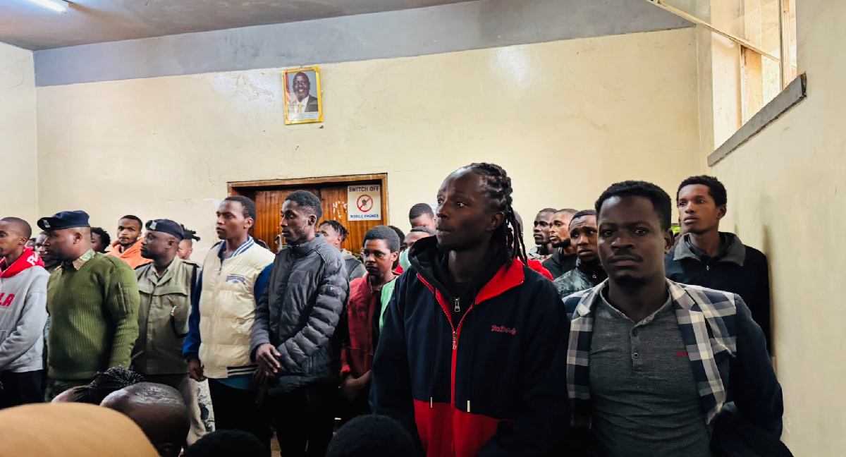 42 youths arrested during saba saba charged with robbery with violence punishable by death