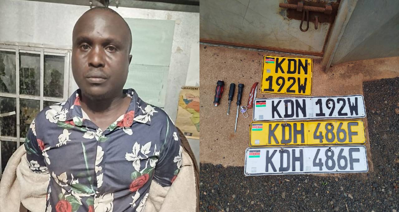 How police arrested second suspect linked to theft of a Subaru Trezia in Makueni