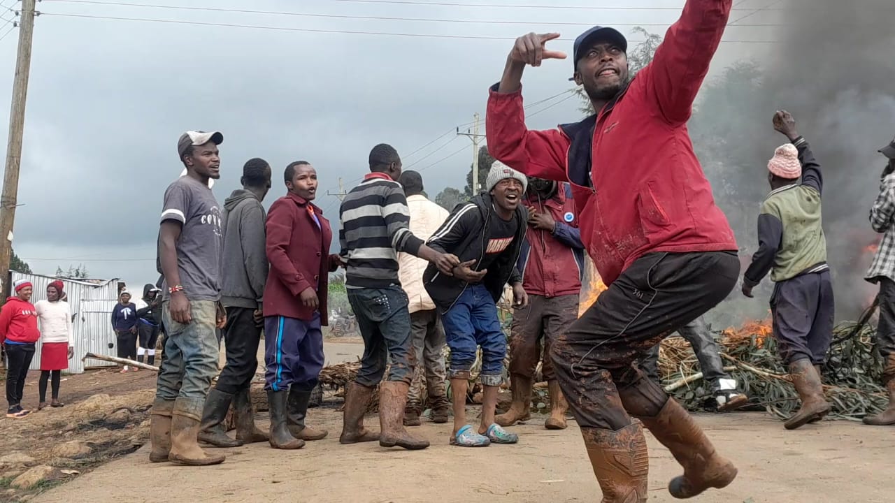 Protests in Nanyuki over torture of Julia Wangui in police cells that led to her death 