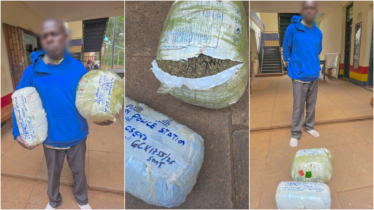 A suspicious hooded man at Gatina Primary School gate, carrying two bags: Police swing into action