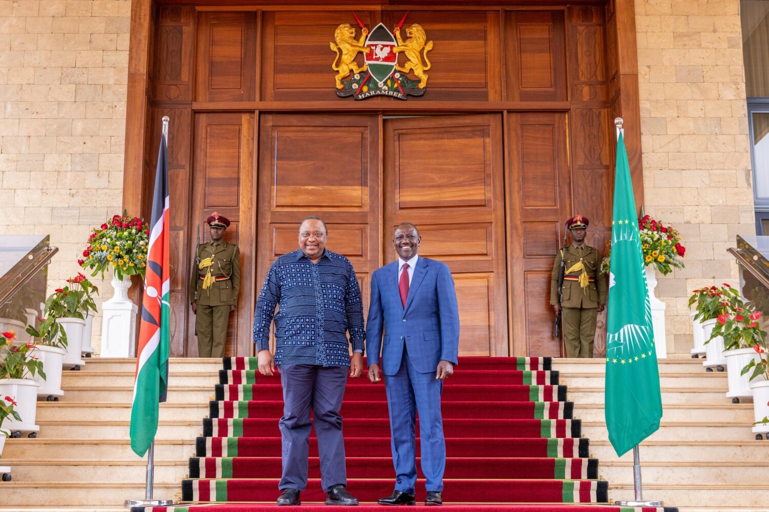 Ruto, Uhuru reunite at State House for high-stakes DRC peace talks