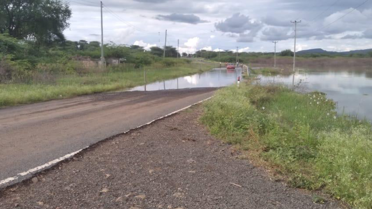KeNHA closes Marigat-Loruk Road due to flooding from Lake Baringo rising water levels