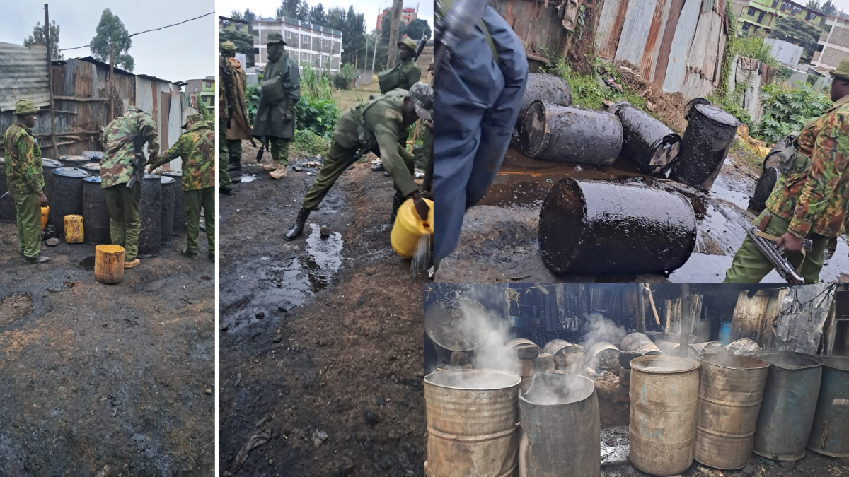 Bad news for illicit brew consumers: NACADA, police destroy 10,000 litres of kangara in Soweto dawn raid