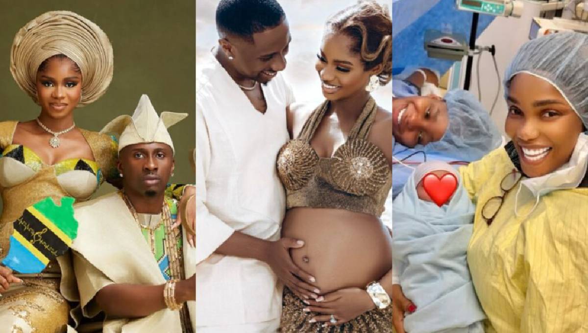 Juma Jux and Priscilla Ojo welcome Baby Rakeem