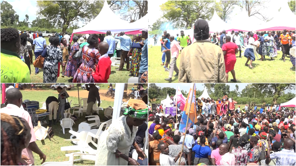 Panic as unknown goons hurl tear gas at a women empowerment forum in Siaya