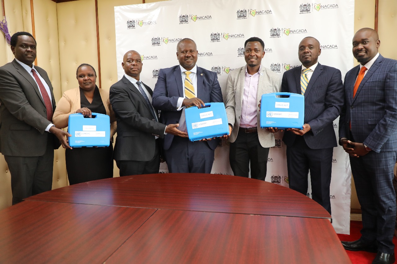 NACADA receives drug test kits from UNODC to boost war on drug abuse
