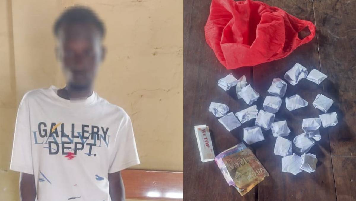 Police arrest drug peddler, recover 20 balls of bhang and KSh1,800 in Garissa