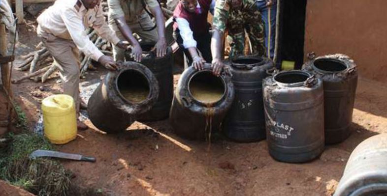 Police destroy over 15,000 litres of illicit brew in Soweto, Kayole