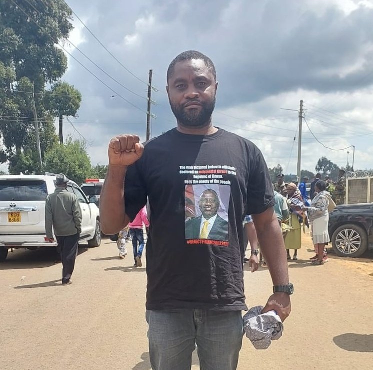 Activist Mwabili Mwagodi records statement at Diani Police Station, demands justice
