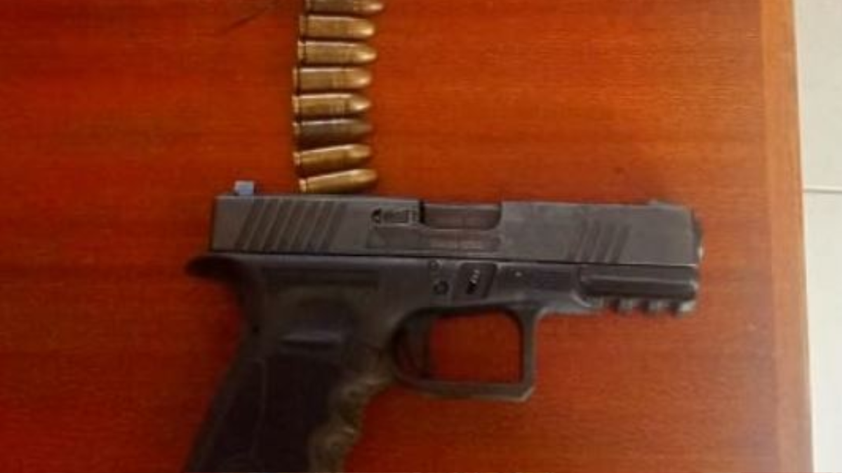 Pistol found abandoned in a toilet, it had been stolen from a police officer in Migori