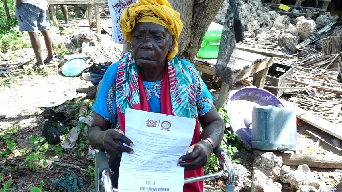 90-year-old widow being evicted from prime land in Watamu pleads for help