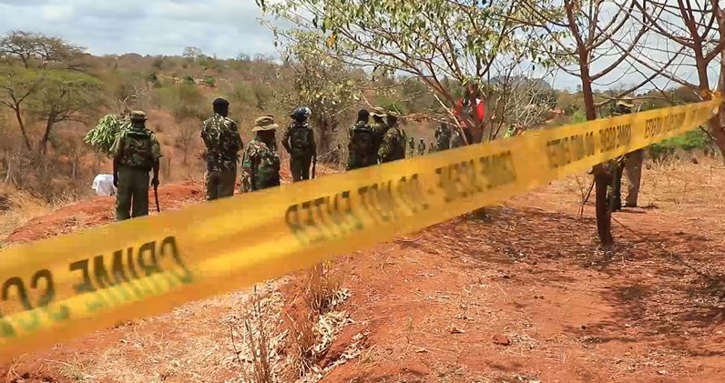 DCI exhumes body of man allegedly killed and buried by his son in Mwingi