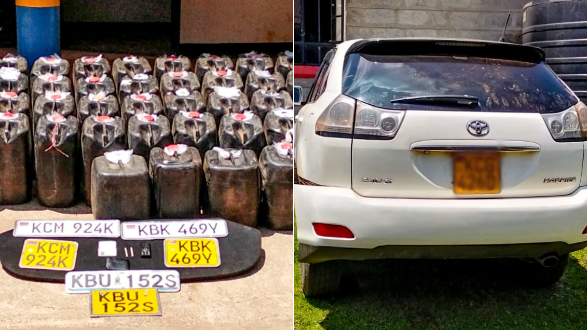 Drama as driver abandons Toyota Harrier ferrying 1,350 litres of ethanol, bhang in Nandi