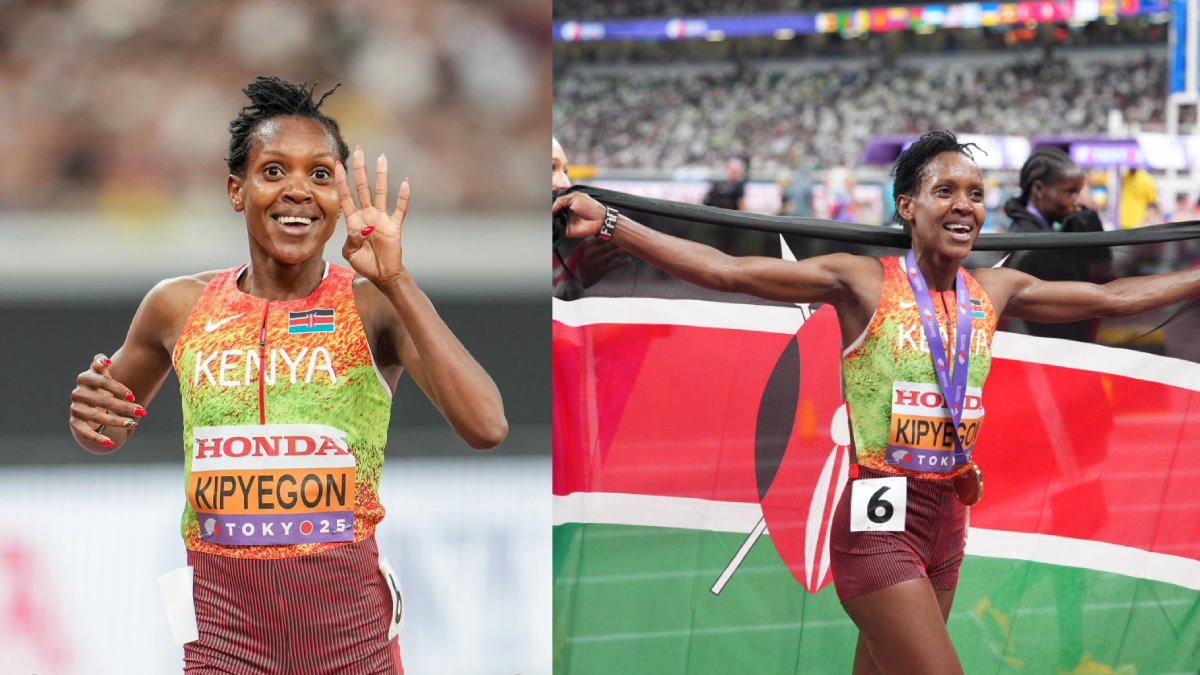 Faith Kipyegon continues her 1500m dominance, wins fourth world title