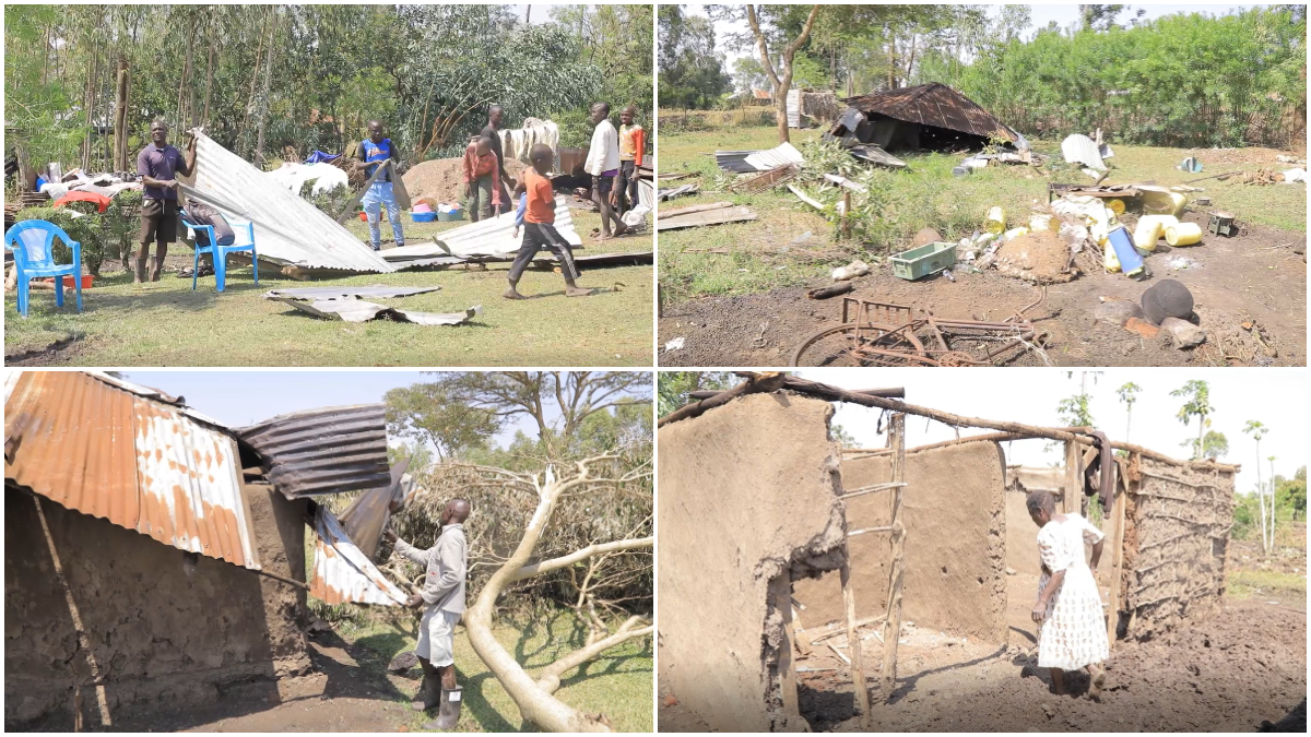 Families rendered homeless as strong winds destroy houses in Ndhiwa
