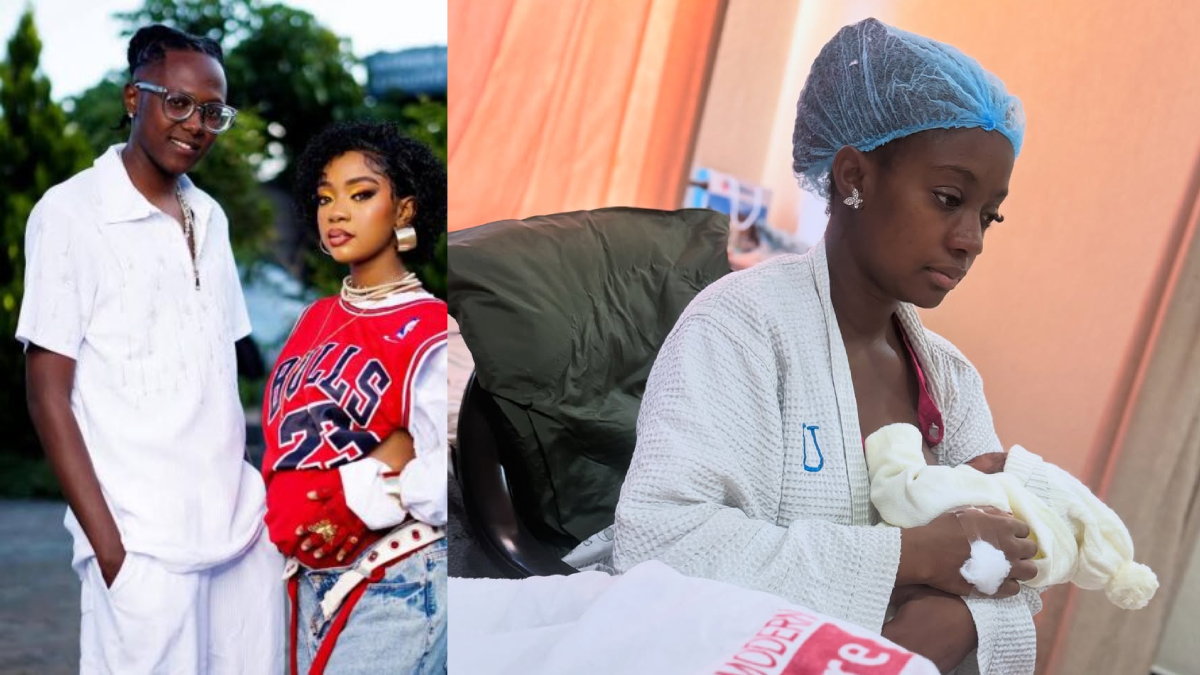 Fathermoh and partner Nyambu Mothermoh welcome their first child