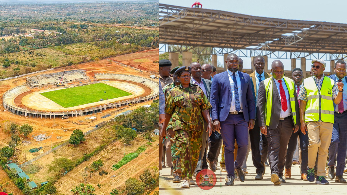 In photos: PS Omollo leads inspection of Ithooke Stadium in Kitui