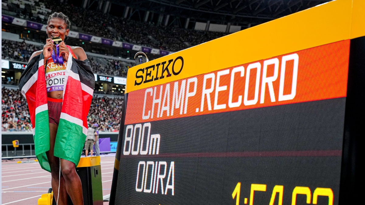 Lilian Odira wins gold for Kenya, breaks record in women’s 800m