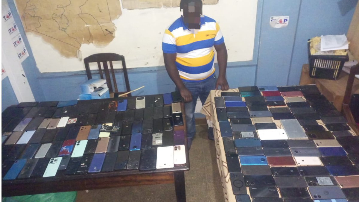 One suspect arrested with 292 stolen mobile phones, four laptops in Nyeri