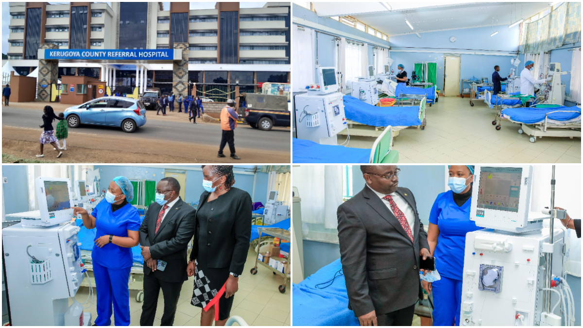 Waiguru secures new dialysis machines at Kerugoya Hospital, tripling treatment capacity for kidney patients