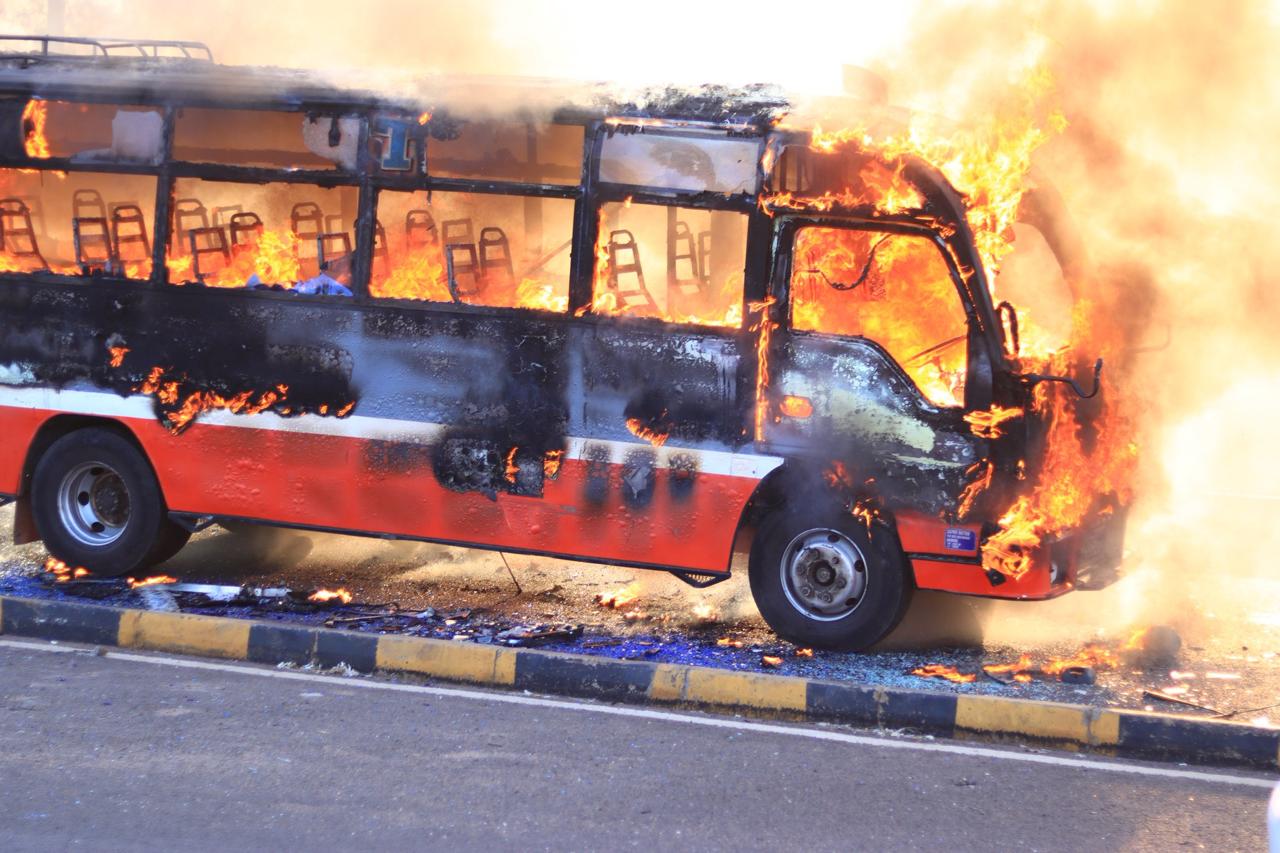 Super Metro speaks after its bus was set on fire in Juja accident