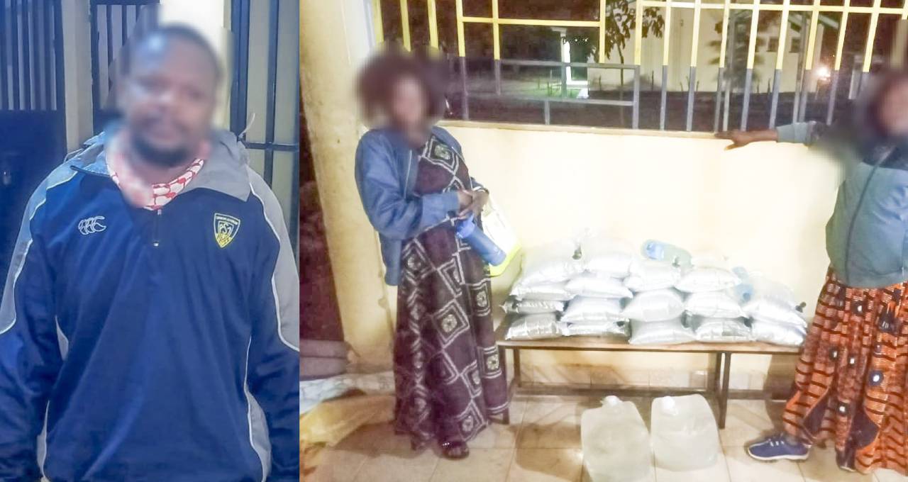 Two women arrested while transporting 100 litres of chang’aa in Kakamega