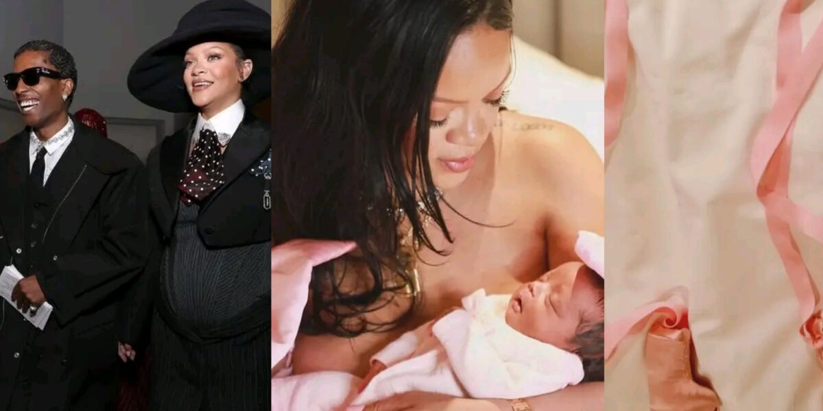 Rihanna shares photos after announcing birth of baby girl Rocki Irish Mayers 