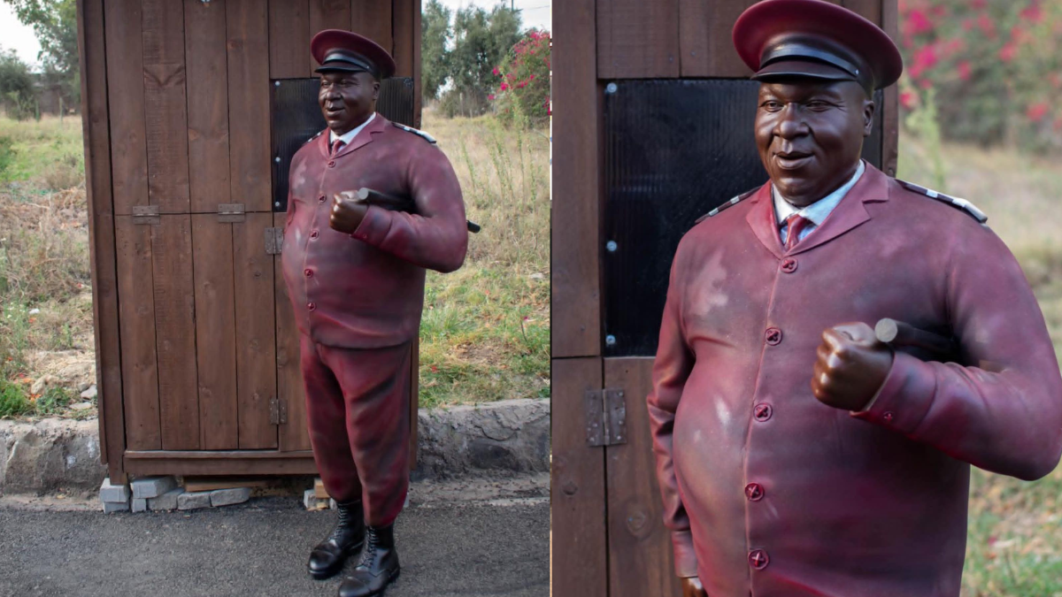 Kenyan artists unveil sculpture of the late celebrated actor Papa Shirandula