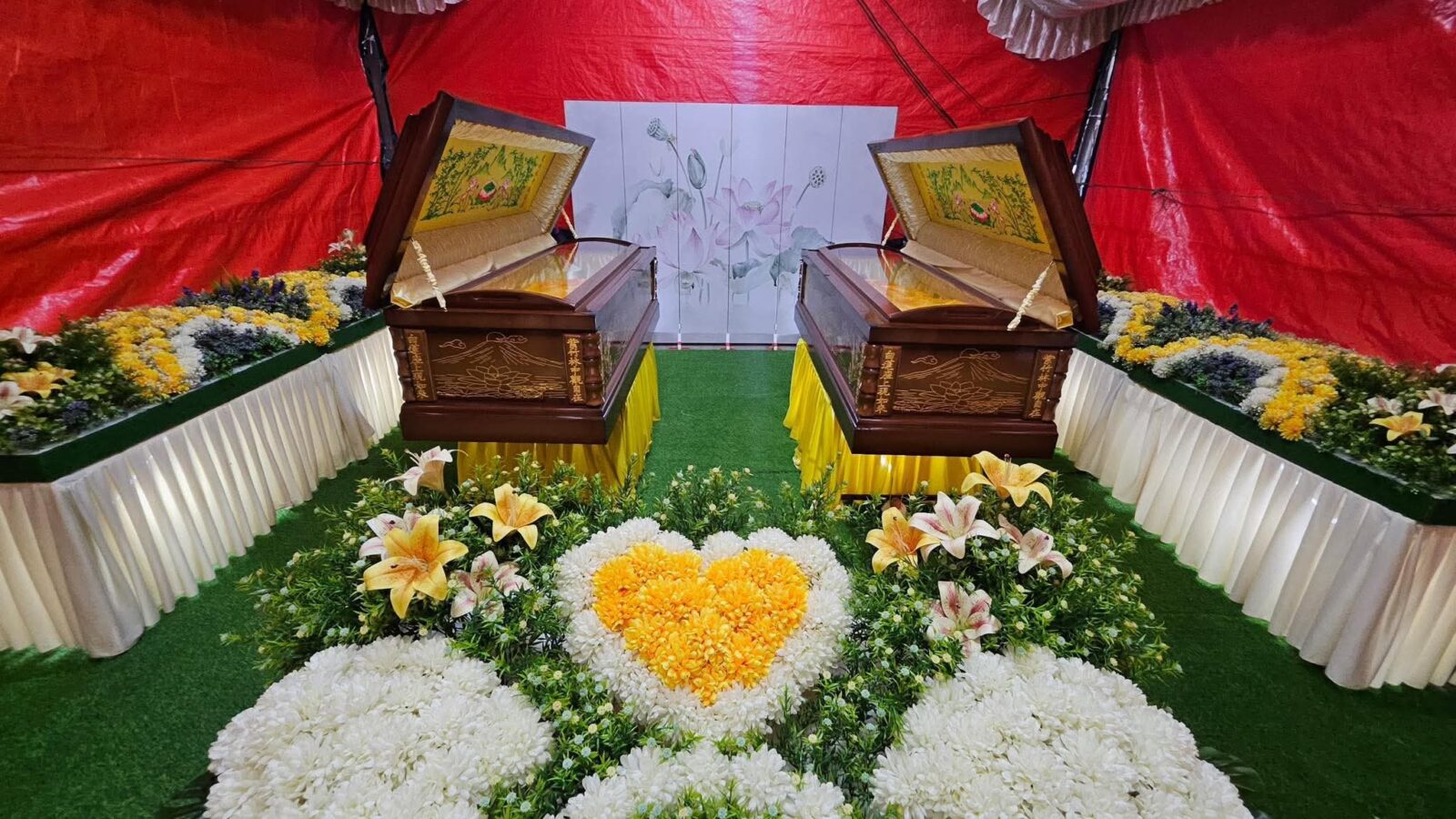Ghost marriage: Young couple killed in a motorcycle accident given a wedding