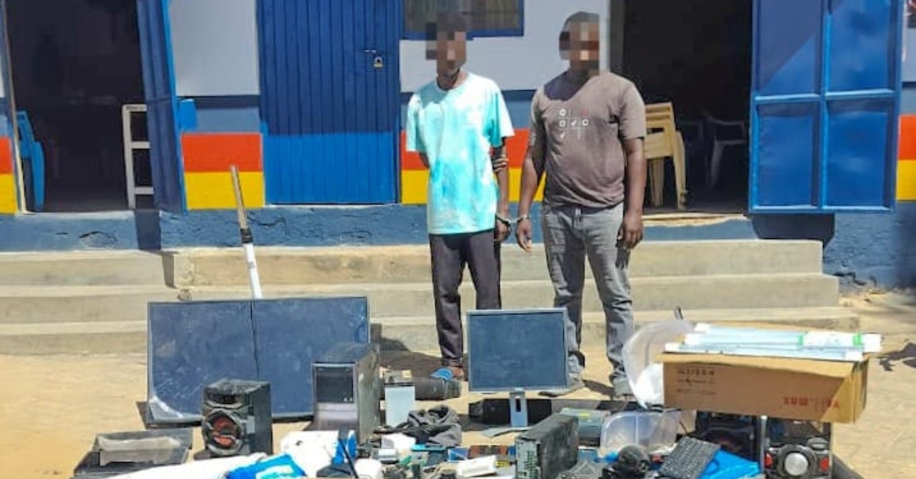 Police arrested 2 suspects, recover stolen electronics in Mtwapa