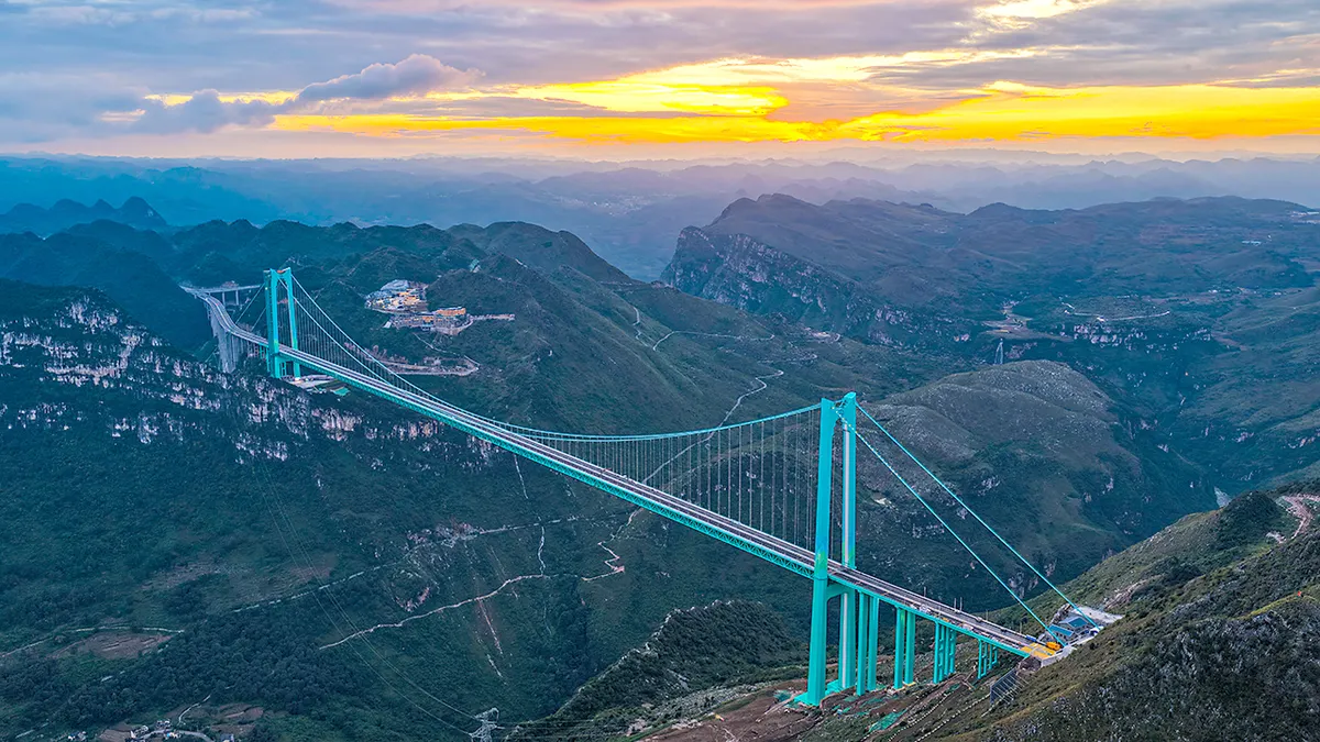 In photos: China opens world’s tallest bridge with a restaurant in the sky