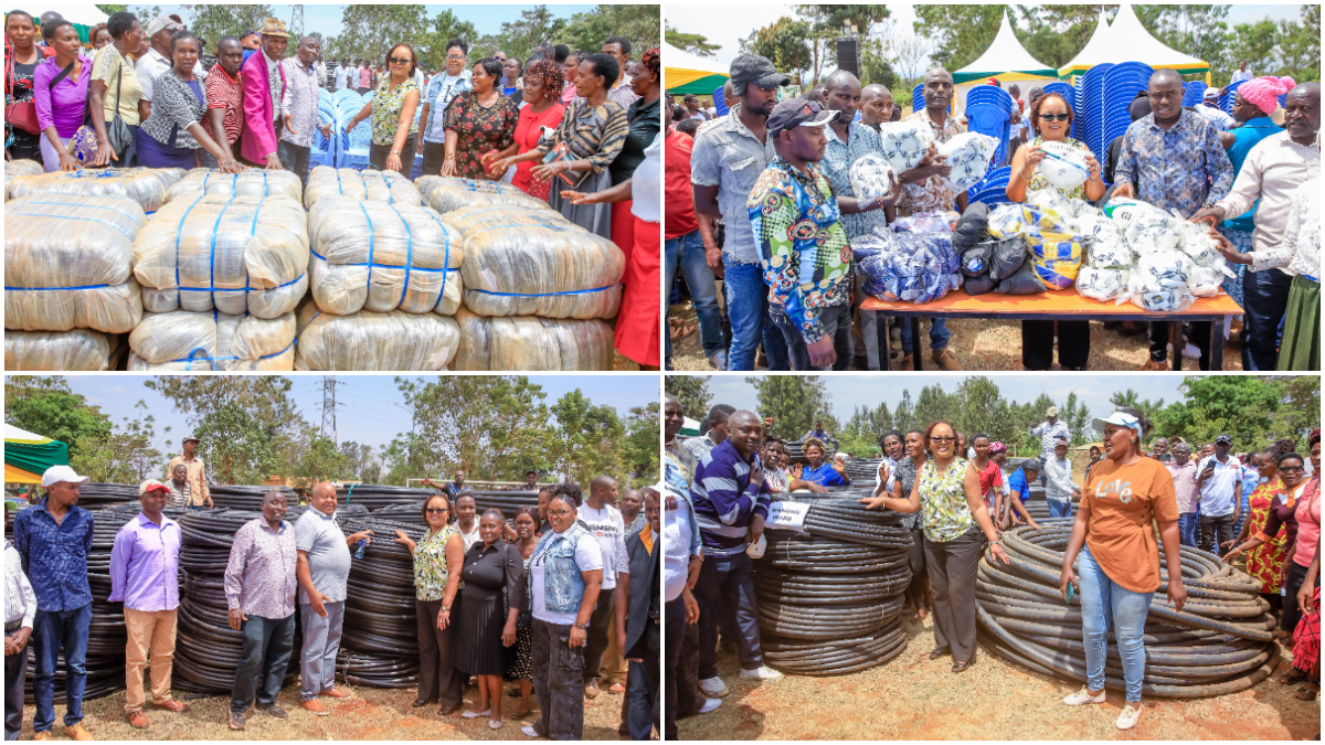 Boost for over 35,000 Kirinyaga residents as Waiguru distributes assorted community empowerment items