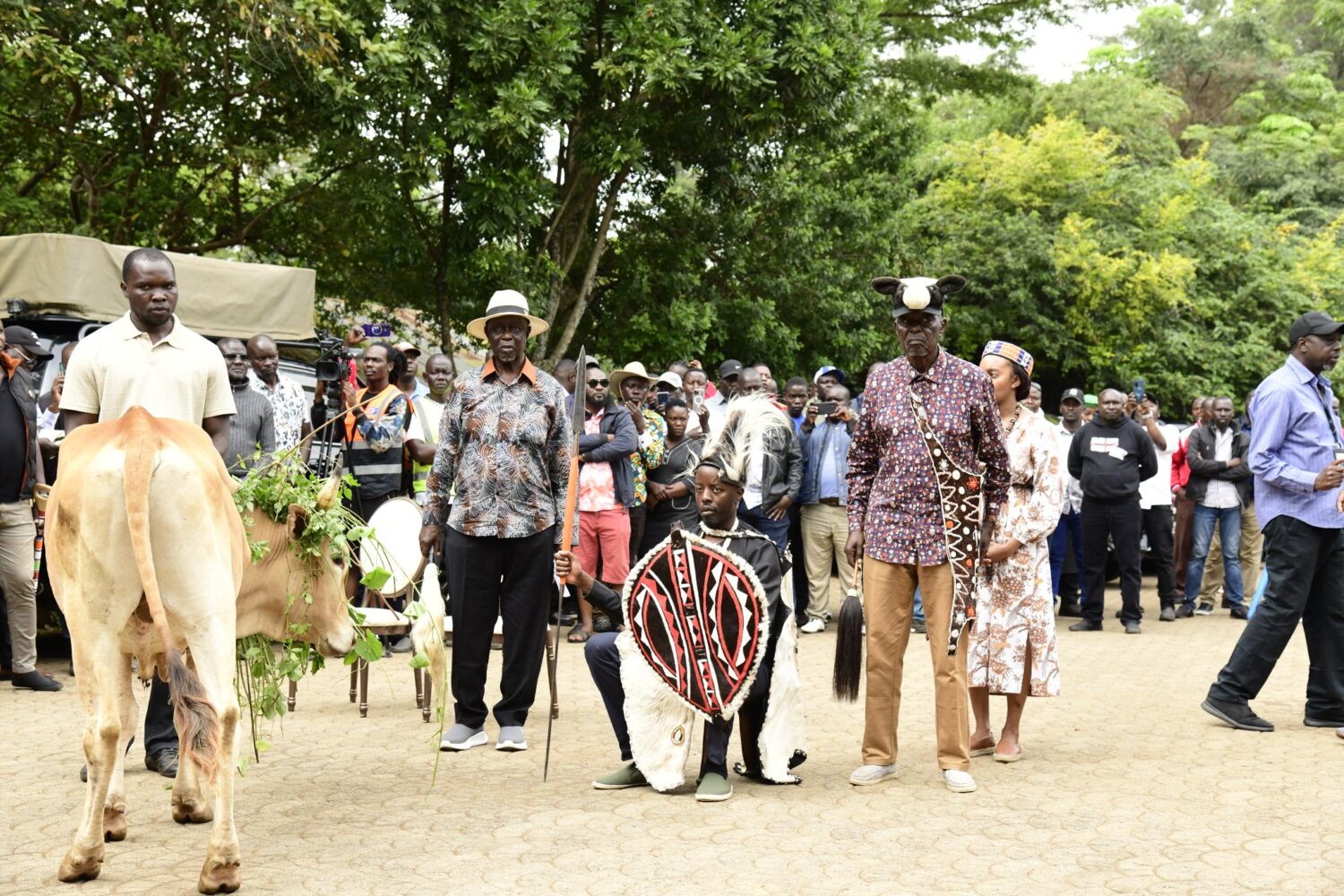 Raila jnr installed as the leader of the Odinga family as per the luo traditions through “Nyasi Mar Sidho” ceremony