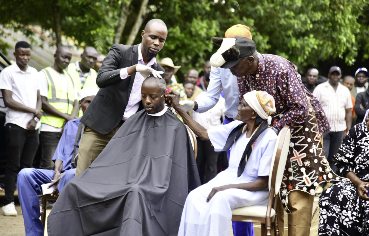 Why elders performed head-shaving ritual on Raila Junior